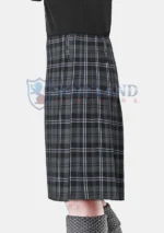 Hamilton Grey Tartan Kilt Left