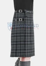 Hamilton Grey Tartan Kilt Right
