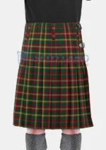 Maple Leaf Tartan Kilt Back
