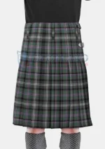Midnight Thistle Tartan Kilt Back
