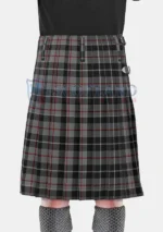Thompson, Grey Tartan Kilt Back