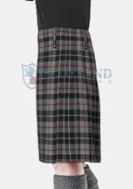 Thompson, Grey Tartan Kilt Left
