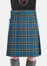Thomson Dress Blue Tartan Kilt Front