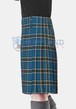 Thomson Dress Blue Tartan Kilt Left