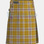 Ailsa Gold Tartan Kilt Front