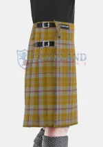 Ailsa Gold Tartan Kilt Right