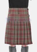 Ailsa Pink Tartan Kilt Back