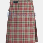 Ailsa Pink Tartan Kilt Front