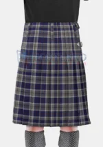Bannockbane Silver Tartan Kilt Back