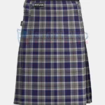 Bannockbane Silver Tartan Kilt Front