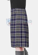 Bannockbane Silver Tartan Kilt Left