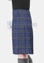 Cummins Royal Blue Tartan Kilt Left