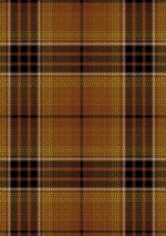 Digital Gold Tartan Fabric