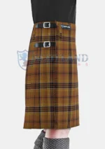 Digital Gold Tartan Kilt Right