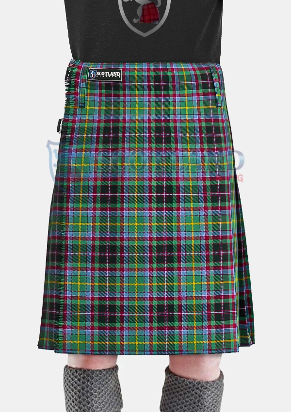 Gordonstoun Tartan Kilt Front Gordonstoun Tartan Kilt Front