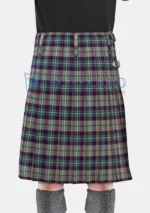 Shiel Purple Tartan Kilt Back