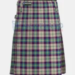 Shiel Purple Tartan Kilt Front