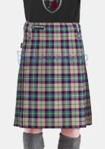 Shiel Purple Tartan Kilt Front