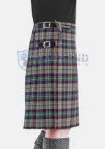 Shiel Purple Tartan Kilt Right