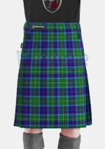 Wallace Blue Tartan Kilt Front
