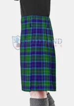 Wallace Blue Tartan Kilt Left