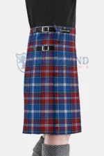 Norwegian Centennial Tartan Kilt Left Side View