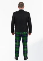 Black Argyle Outfit with Donald Tartan Trouser Back View
