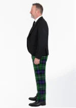 Black Argyle Outfit with Donald Tartan Trouser Left Side View