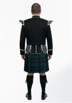 Black Watch Tartan Doublet Kilt Outfit Back