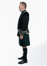 Black Watch Tartan Doublet Kilt Outfit Left Side