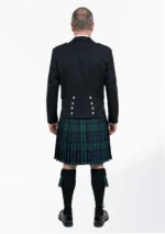 Black Watch Tartan Prince Charlie Kilt Outfit Back