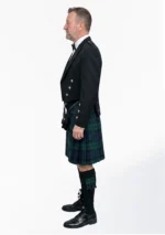 Black Watch Tartan Prince Charlie Kilt Outfit Left Side