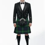Gordon Tartan Prince Charlie Kilt Outfit Front