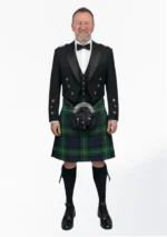 Gordon Tartan Prince Charlie Kilt Outfit Front