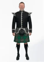 Irish National Tartan Doublet Kilt Outfit Front