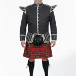 Royal Stewart Tartan Doublet Kilt Outfit Front