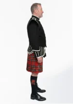 Royal Stewart Tartan Doublet Kilt Outfit Right Side