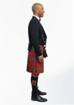 Royal Stewart Tartan Prince Charlie Kilt Outfit Right Side