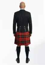 Wallace Tartan Prince Charlie Kilt Outfit Back