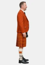 Australia Tartan Kilt And Russet Orange Argyle Jacket Kilt Outfit Right Side View