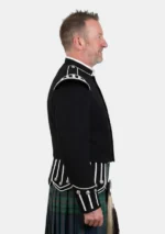 Black Scottish Military Doublet Jacket Right Side View