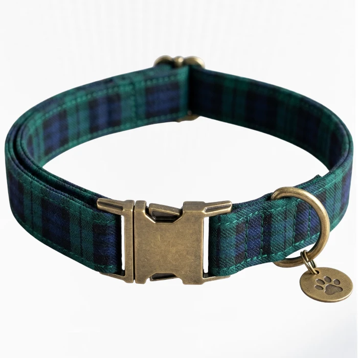 Black Watch Tartan Dog Collars Black Watch Tartan Dog Collars