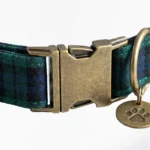 Black Watch Tartan Dog Collars Zoomed