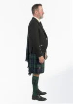 Black Watch Tartan Kilt Outfit With Flash Right Side