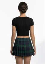 Black Watch Tartan Skirt Back