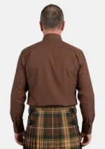 Brown Dress Shirt Back View
