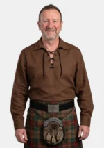 Brown Jacobite Ghillie Shirt Front View