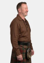 Brown Jacobite Ghillie Shirt Right Side View