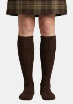 Brown Kilt Socks Front View
