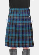 Buchanan Blue Tartan Kilt Back